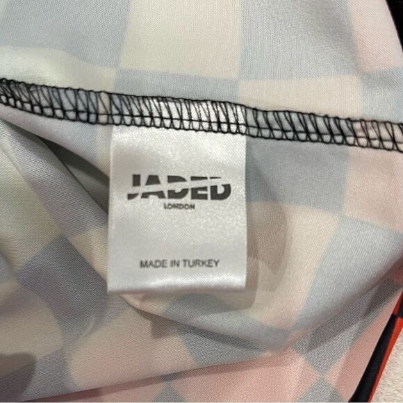 Jaded London Rainbow Checker Colorful Skirt.Size L - Picture 12 of 14